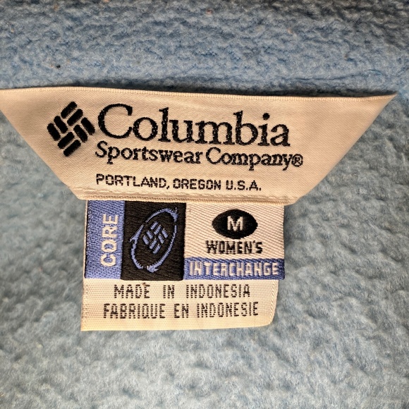 Columbia Sport White & Blue 2 In 1 Ski Jacket/Fleece Jacket - Picture 4 of 7
